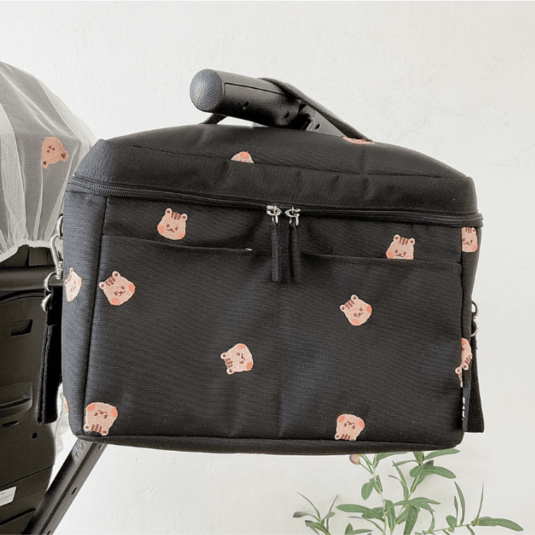 Black Insulated Stroller Bag