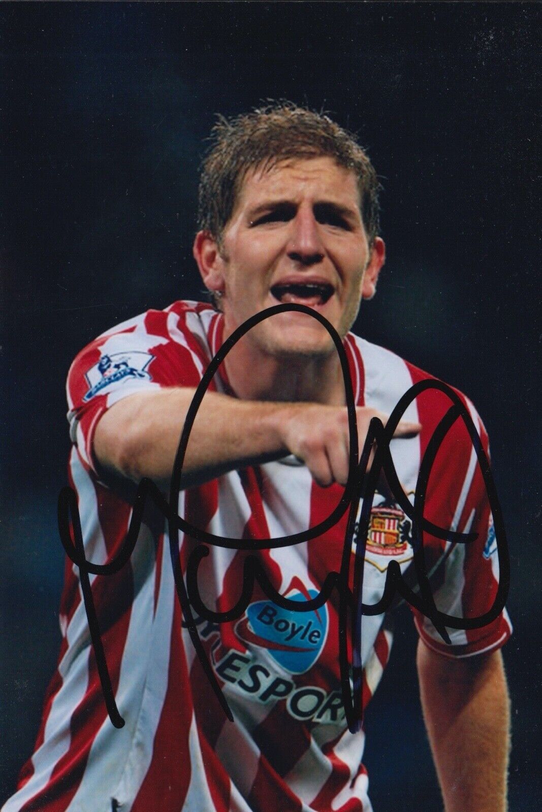 MICHAEL TURNER HAND SIGNED 6X4 Photo Poster painting - FOOTBALL AUTOGRAPH - SUNDERLAND 1.