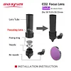 GaAs CO2 Laser Lens 20 Focus 50.8 Lens Dia18/19.05/20/25mm FL 50.8 63.5 101.6 High Quality for Power Engraving Cutting Machine