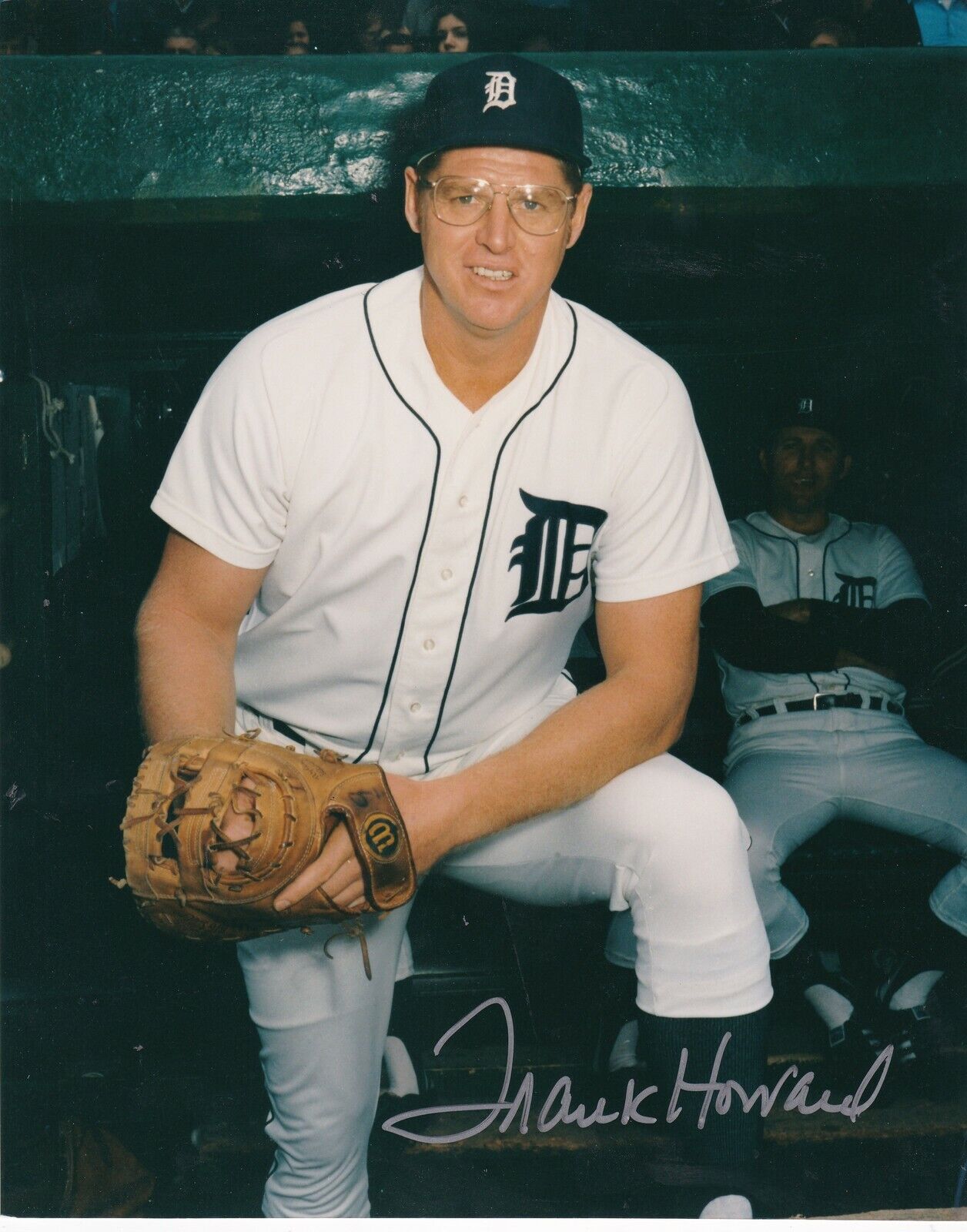 FRANK HOWARD DETROIT TIGERS ACTION SIGNED 8x10