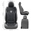 FLORICH Seat Covers for Cars, Waterproof Seat Covers, Leather Car Seat Covers 2 Pack, Universal Seat Cushion Protector for Most Cars Trucks SUV-Gray&Black
