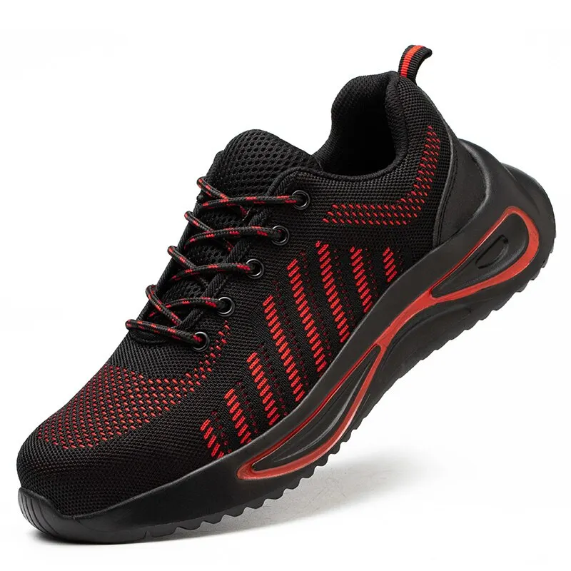 Lightweight Work Shoes For Men Safety Work Ankle Boots With Steel Toe Man Sneaker Anti-puncture Men's Safety Shoes Footwear 2022
