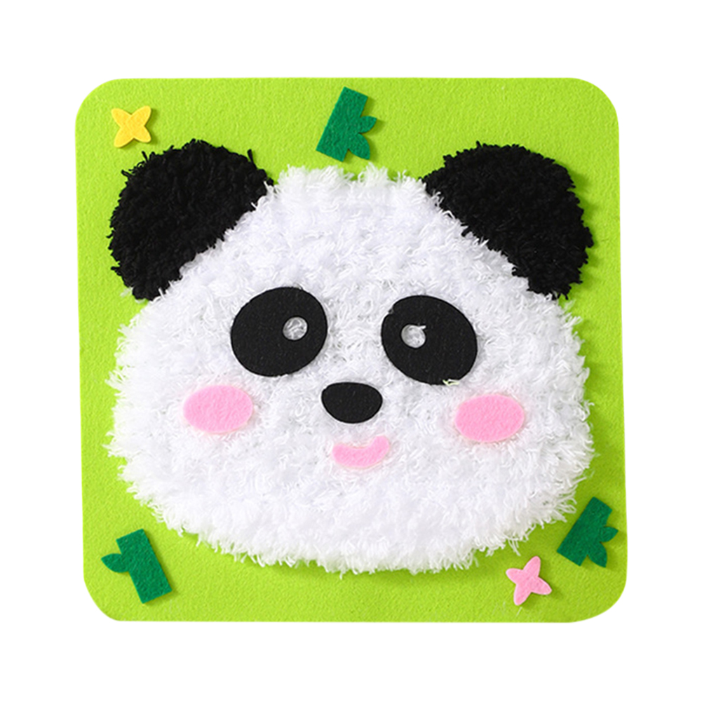 DIY Embroidery Doll Set Cartoon Animal Sewing Craft Kit DIY Arts Crafts (Panda)