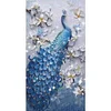 Peacock - 9CT Full Beaded Cross Stitch Kit(30x56cm)