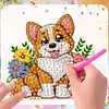 6 PCS Flower Puppy - 5D DIY Sticker Magnet