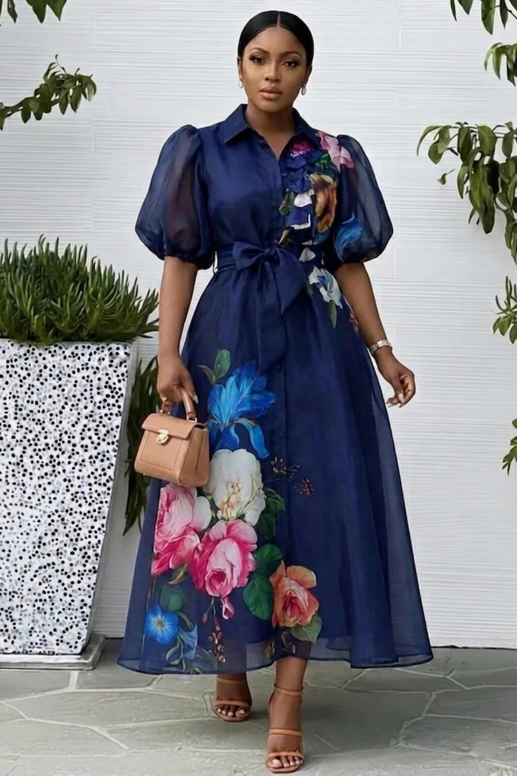 blue mesh puff sleeve dress Azazie Tinsley Ready to Ship Sky Blue Mesh Bridesmaid Dresses