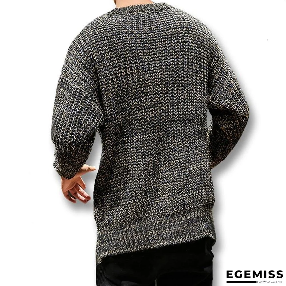 Men Ripped Hole Sweaters Pullovers Male Casual Fashion Slim Fit Large Size O Neck Knitted Sweaters Knitwear | EGEMISS