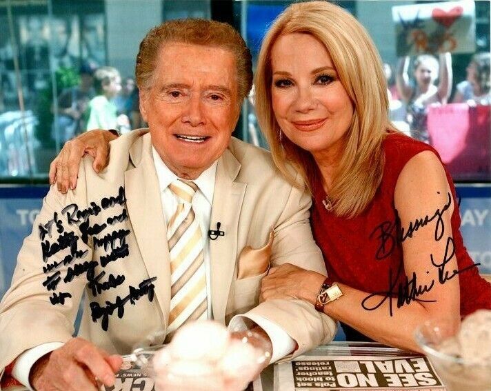 REGIS PHILBIN & KATHIE LEE GIFFORD signed autographed Photo Poster painting GREAT CONTENT