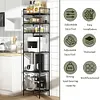 6 Tier Metal Storage Shelf Heavy Duty Shelving Unit for Kitchen Bathroom Laundry