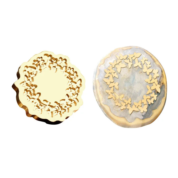 Diy Fire Lacquer Round Sealing Wax Stamp Head gbfke