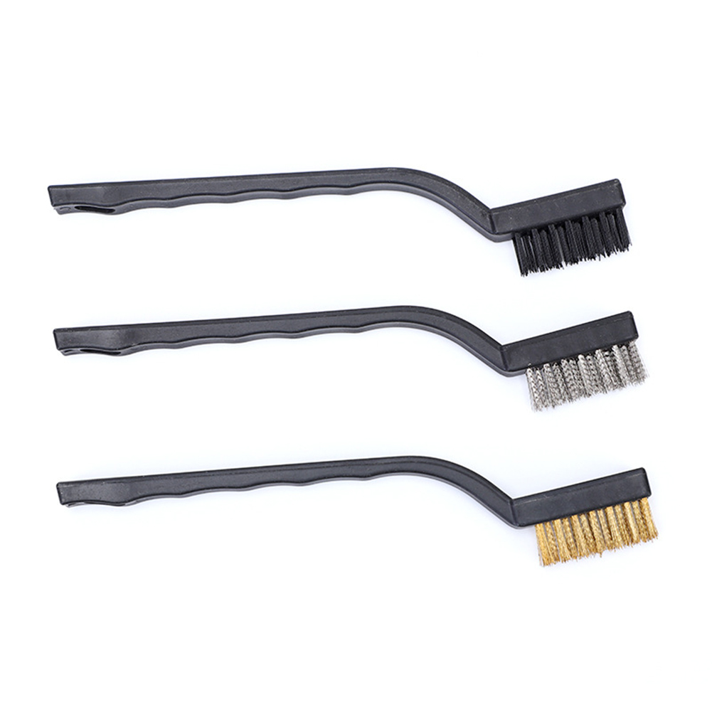 

3pcs Wire Brush 7 inch Mini Rust Paint Remover Scrubbing Cleaning Brushes, 501 Original