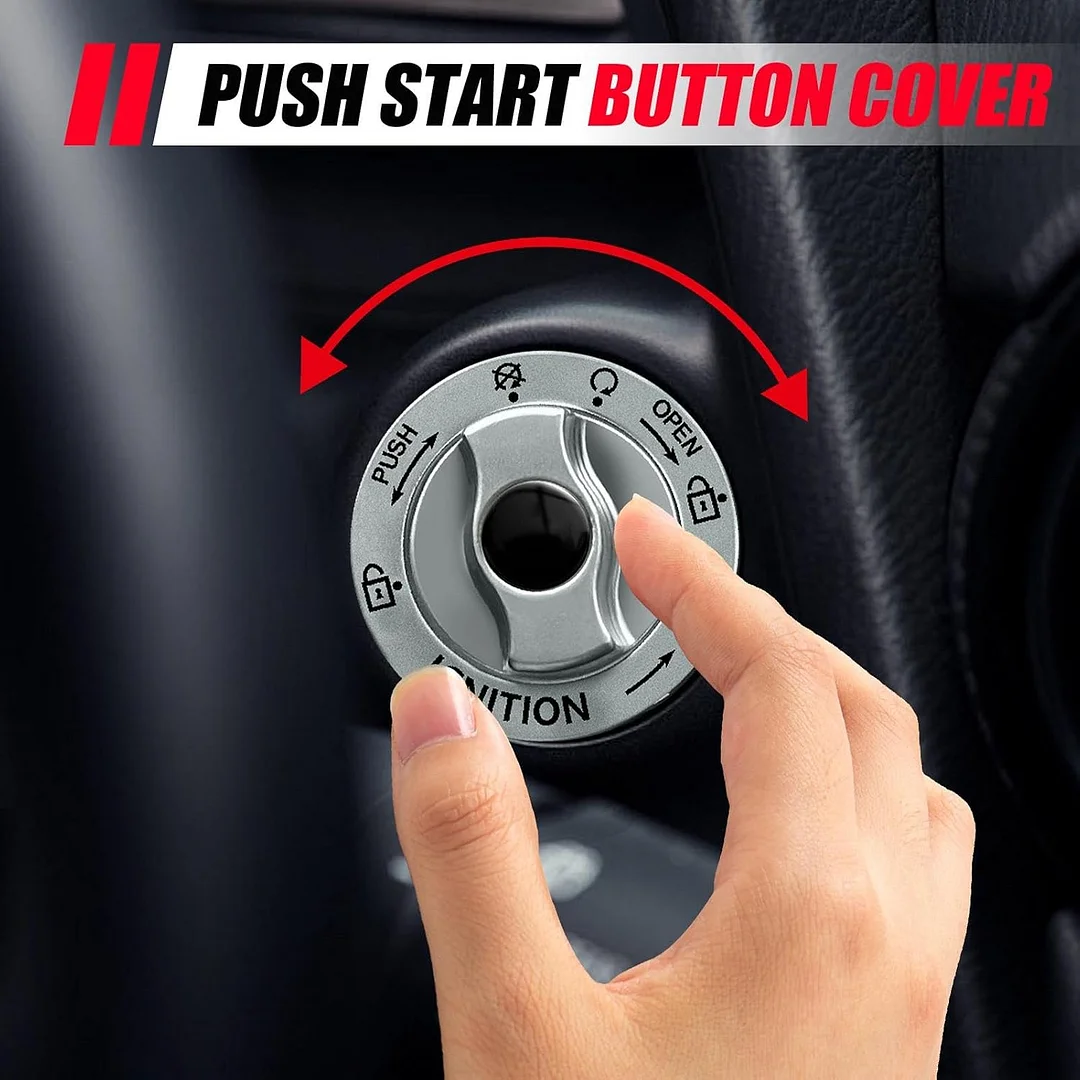 Push Button Start Cover - Metal Car Engine Start Stop Button Cover