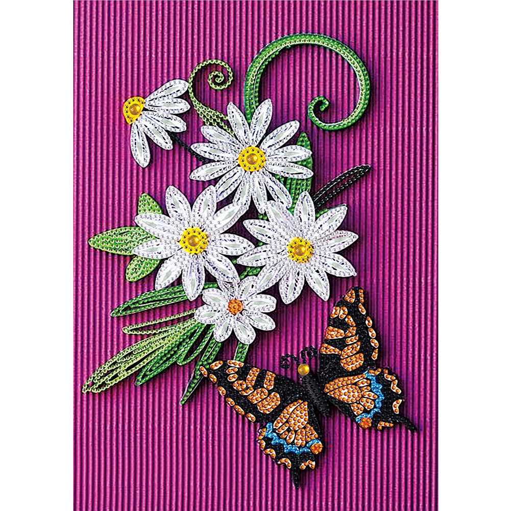 

30*40CM - Special Shaped Diamond Painting - Flower Quilling Paper, 501 Original