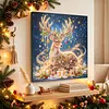 DIY Special Shape Diamond Painting Pearl Art With Inner Frame Kit 25x25cm(Christmas Reindeer)