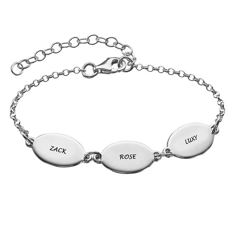 Oval Braceletcustomized, personalized, gift