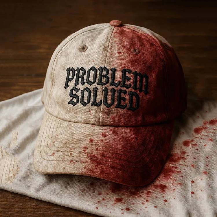 Unisex Bloody Problem Solved Halloween Hat