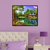 (5 Sizes)Lakeside House - Full Square Diamond Painting