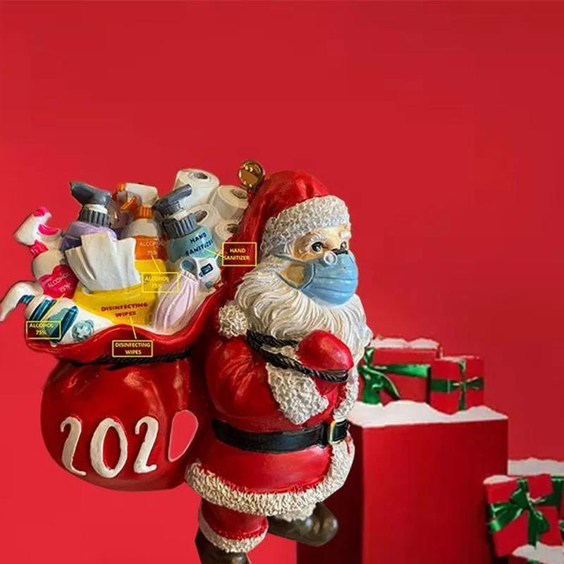 Christmas Tree Decorations Santa Claus Trailer