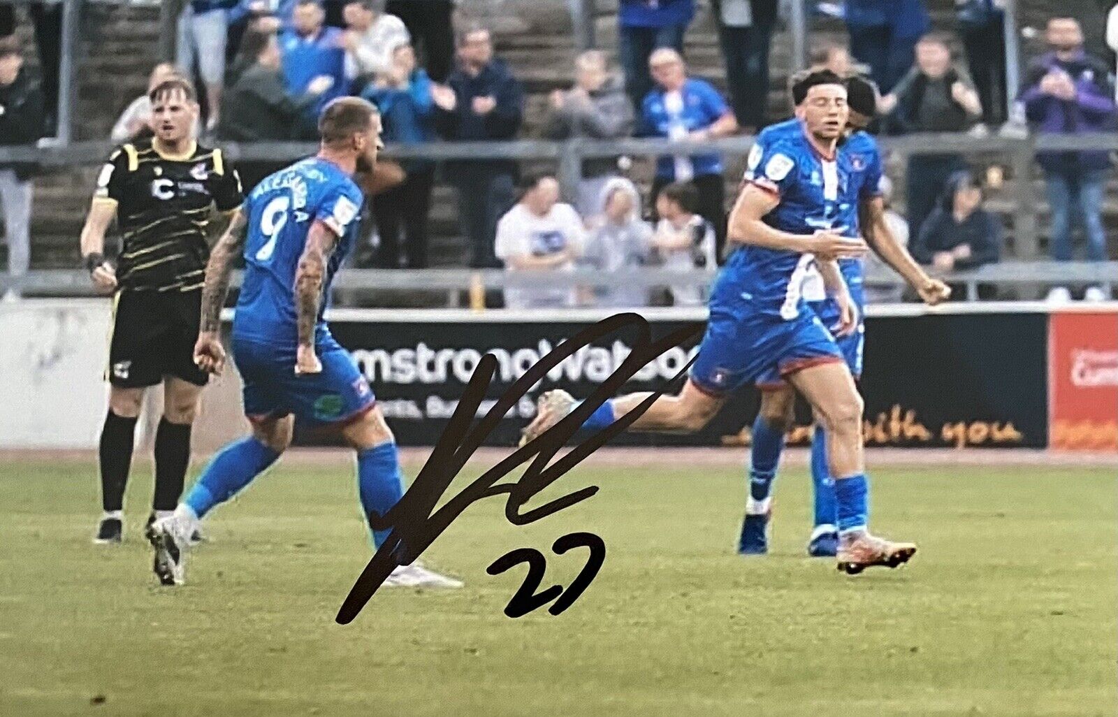 Jordan Gibson Genuine Hand Signed Carlisle United 6X4 Photo Poster painting