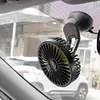 F402 Car Truck Fan with Suction Cup USB Powered 3-Speed Dashboard Desk Fan
