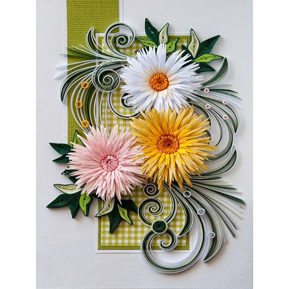 

Flower Quilling Paper - Round Drill Diamond Painting - 30*40CM, 501 Original