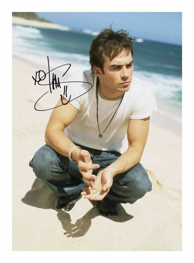 IAN SOMERHALDER AUTOGRAPH SIGNED PP Photo Poster painting POSTER