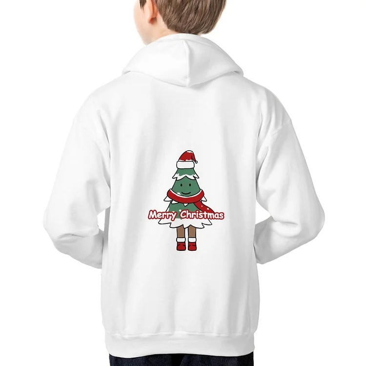 Children's Hoodie The Christmas Tree Merry Christmas.