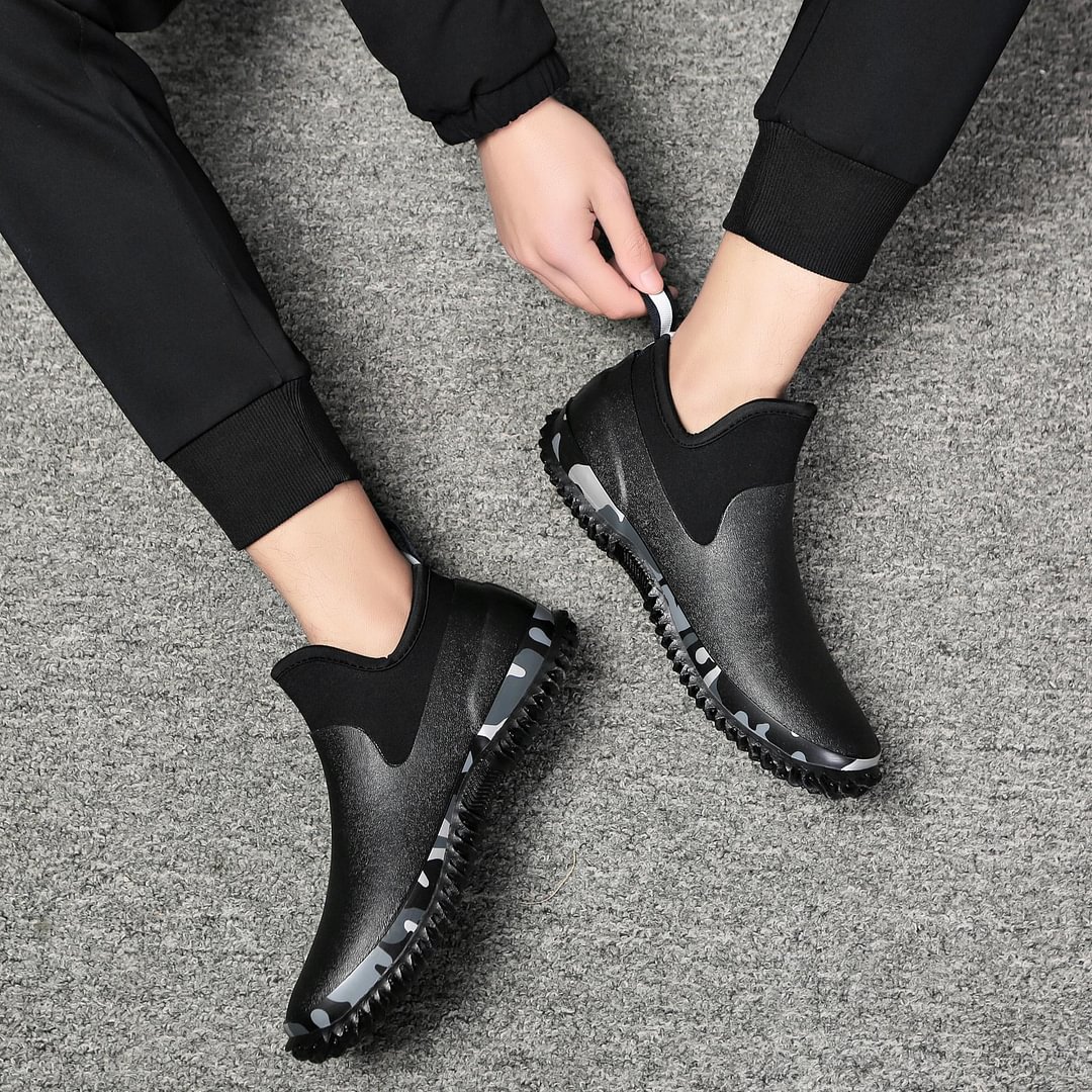 Men Shoes - Mens Waterproof Garden Men's Flexible Neoprene Ankle Rain ...