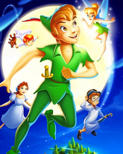 

Flying Peter Pan – Paint By Numbers - 40*50CM, 501 Original