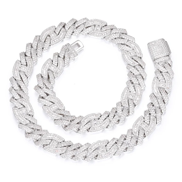 Iced Out Hip Hop Bling Bling 14MM Cuban Chains Necklaces