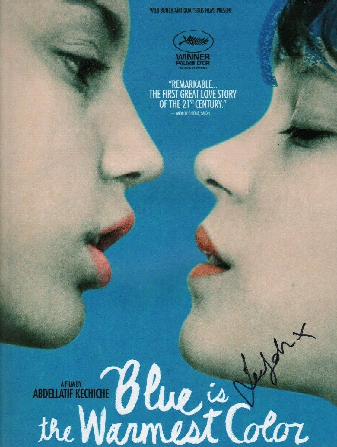 Lea Seydoux (Blue is the warmest) **HAND SIGNED** 16x12 Photo Poster painting ~ AUTOGRAPHED