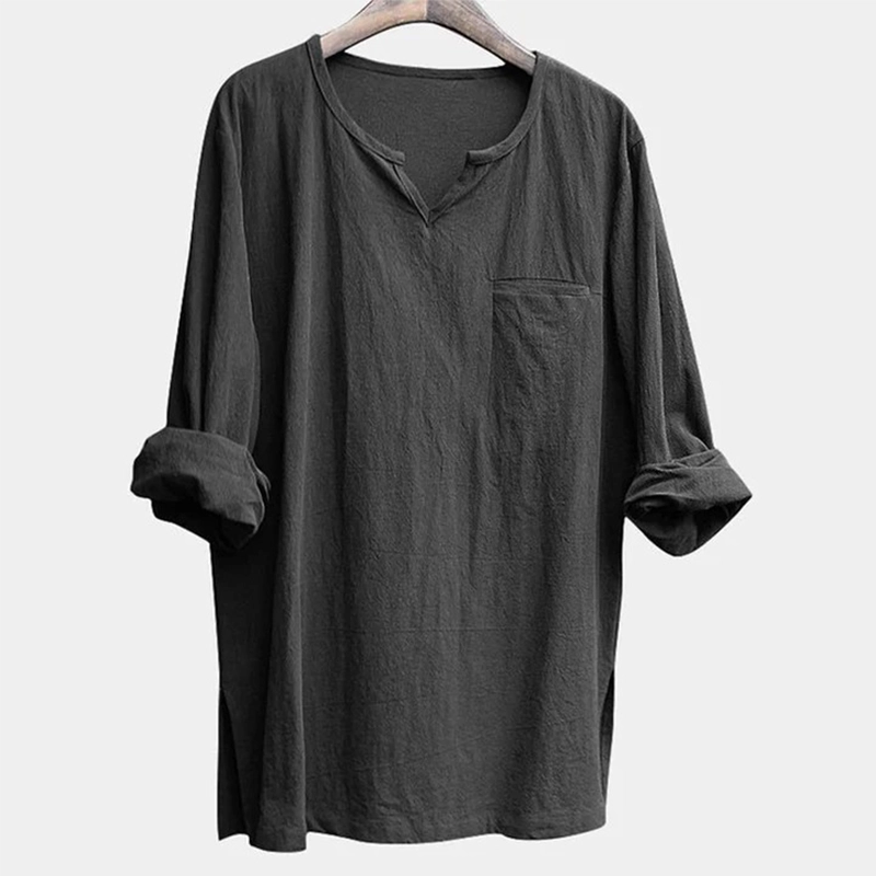 Men&rsquo;s Loose Linen Shirt