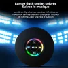 Mini Haut-parleur Bluetooth de douche &agrave; ventouse &eacute;tanche avec lumi&egrave;re Led