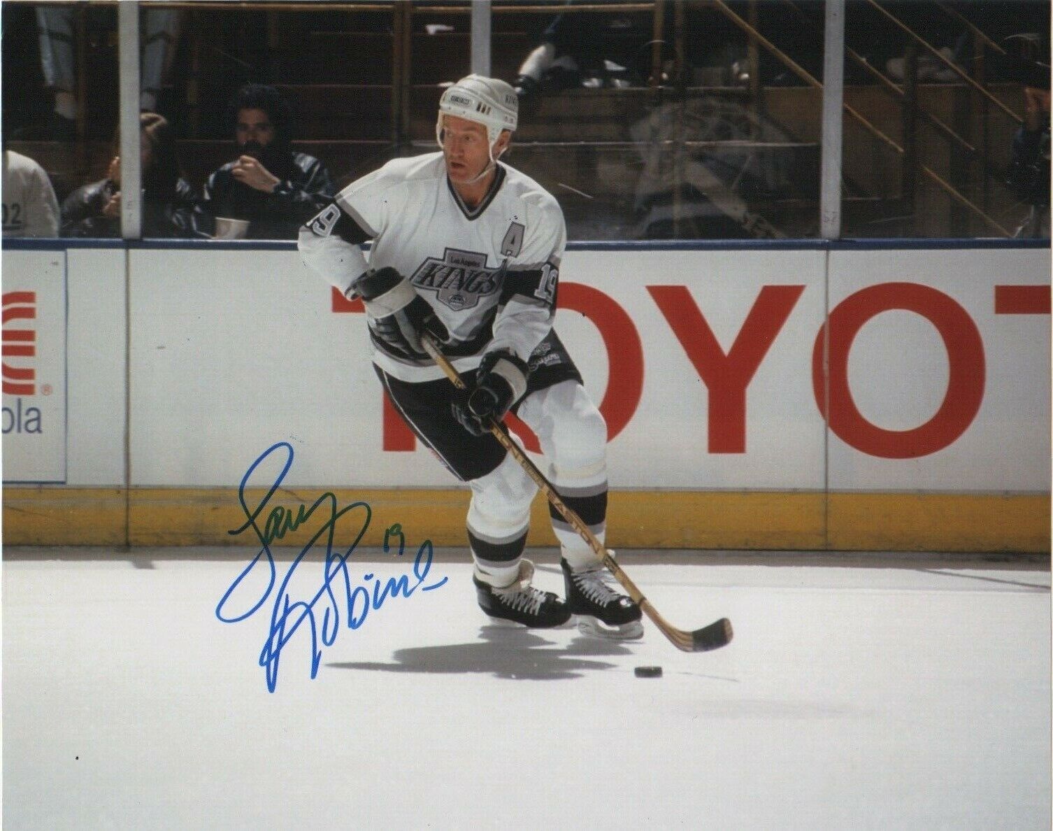 Los Angeles Kings Larry Robinson Signed Autographed 8x10 Photo Poster painting COA #4