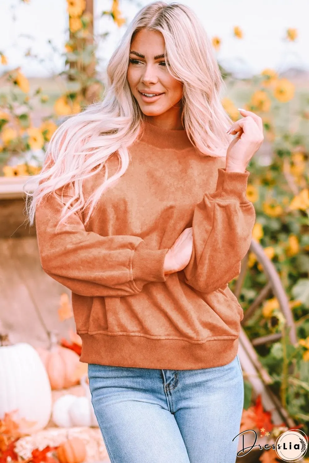 Stylish Crew Neck Pullover Sweater