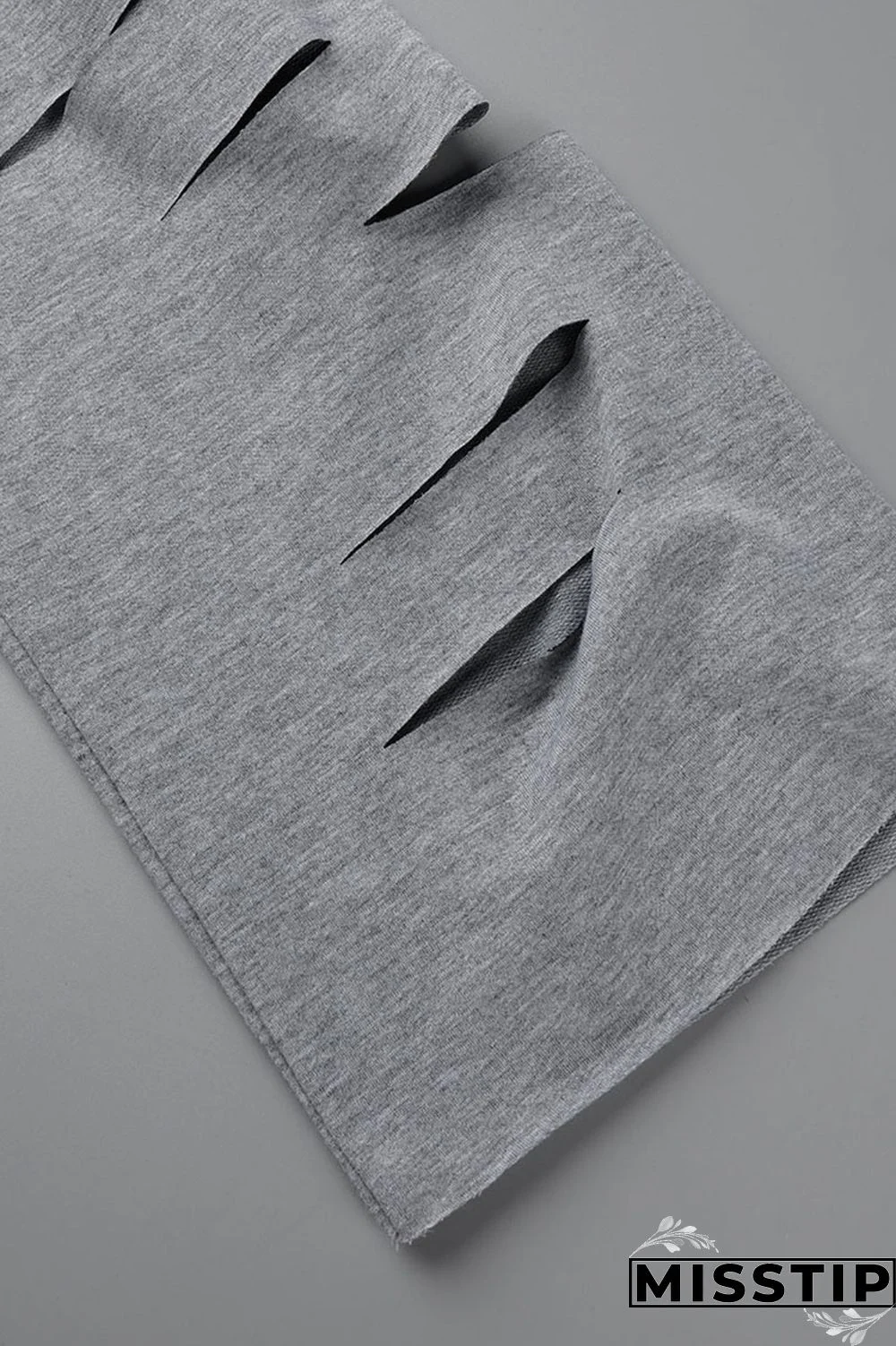 Yellow Casual Street Solid Ripped Hollowed Out Patchwork Oblique Collar Long Sleeve Two Pieces