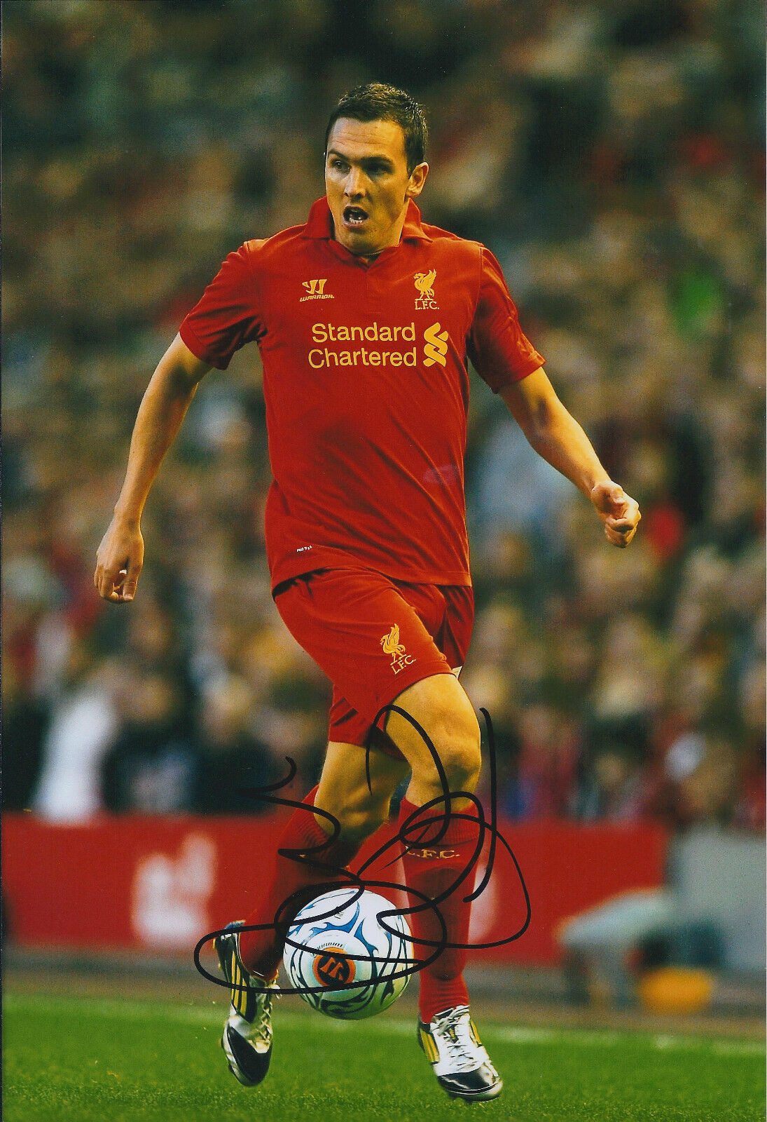 Stewart DOWNING Signed Autograph 12x8 Photo Poster painting AFTAL COA Liverpool Premier League