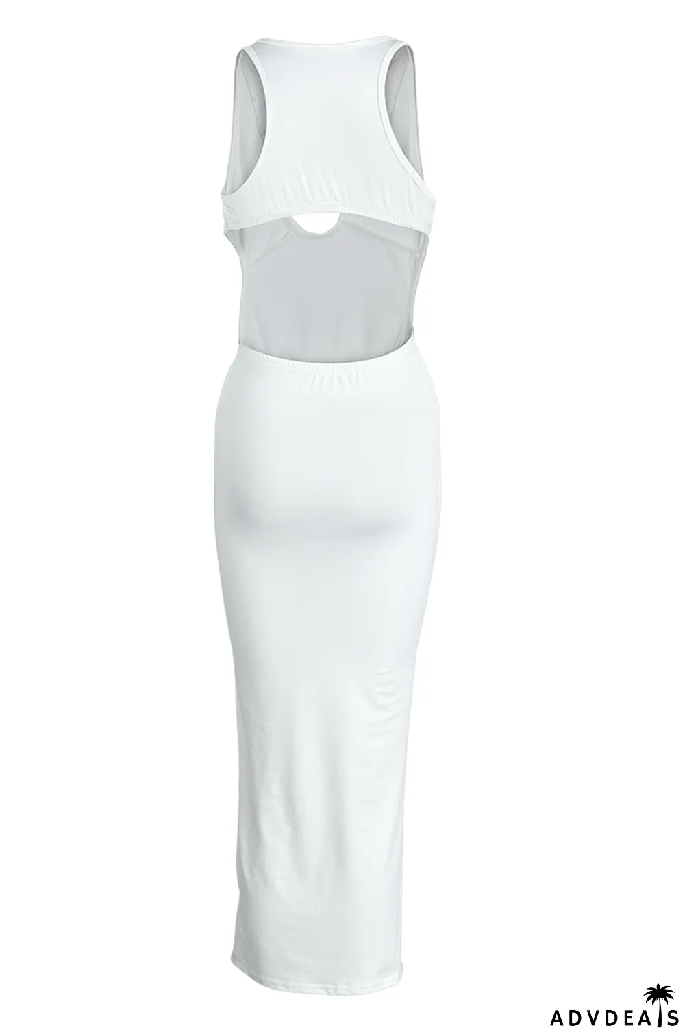 Fruit Green Sexy Solid Bandage O Neck Pencil Skirt Dresses