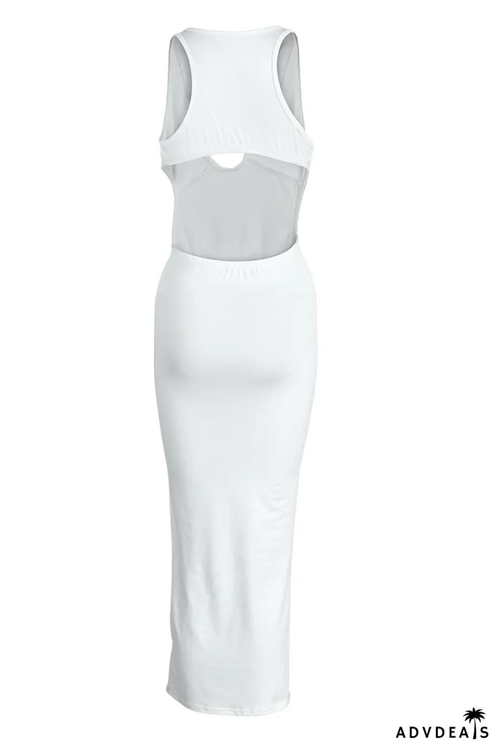 Fruit Green Sexy Solid Bandage O Neck Pencil Skirt Dresses