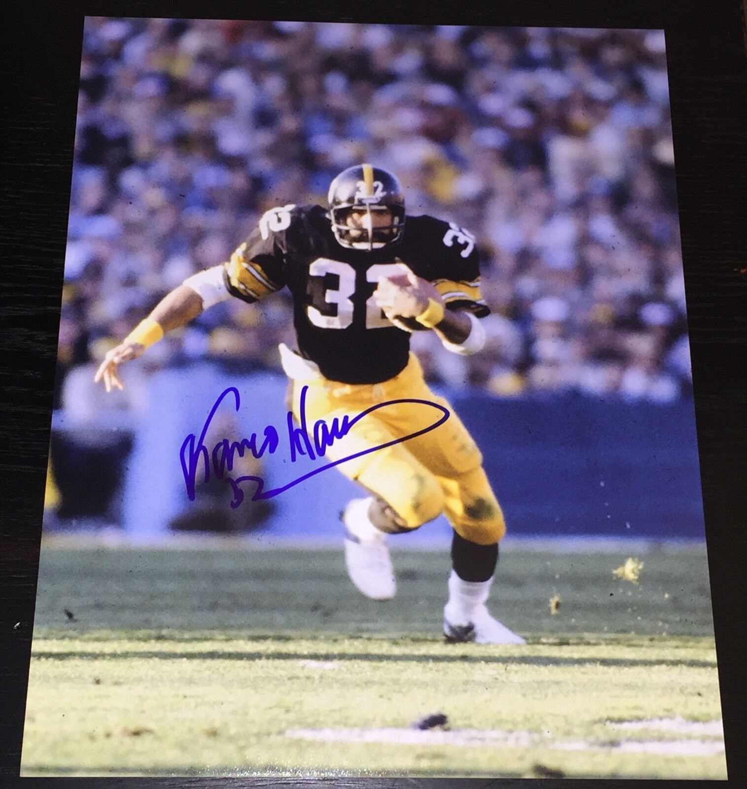 FRANCO HARRIS SIGNED AUTOGRAPH RARE PITTSBURGH STEELERS LEGEND 11x14 Photo Poster painting COA