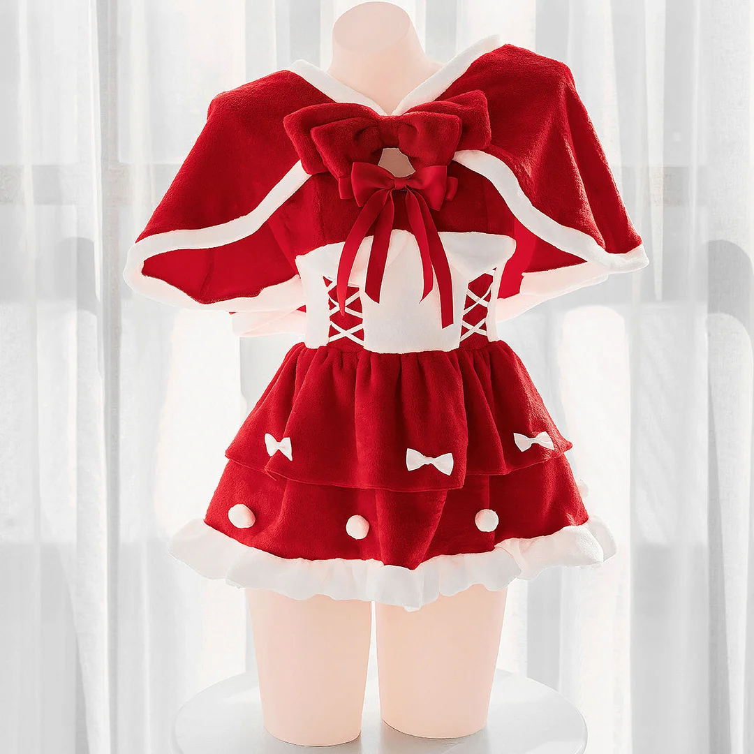 Lolvely Sweet Bows Santa Coat Dress SS2290