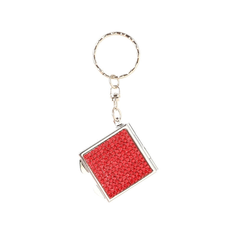 Glam Glittery Rhinestone Metal Unisex Keychain