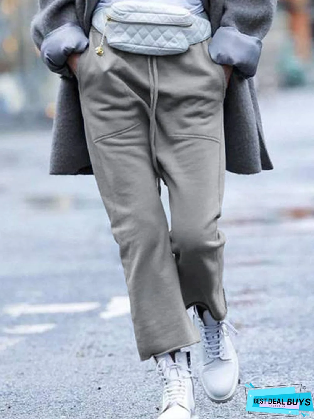 Regular Fit Plain Pants