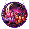 2D Flat DIY Pumpkin Diamond Art Pendant Double-Sided Diamond Painting Set