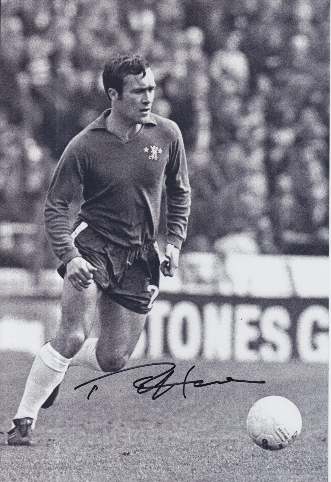 Ron Harris Hand Signed Chelsea 12x8 Photo Poster painting 2.