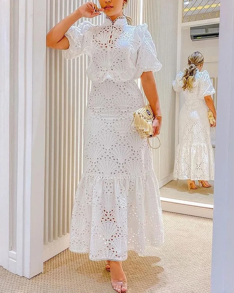 Fashion all match shirt dress