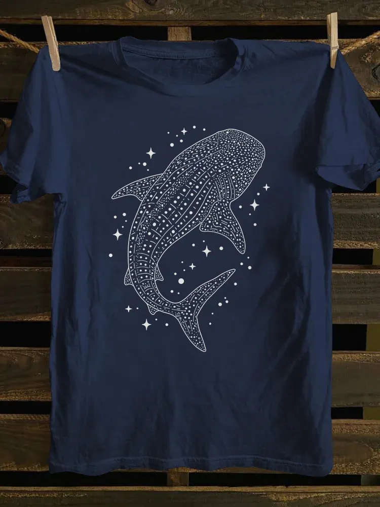 Whale Shark Starry Night Ocean T-shirt