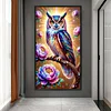 (40*70cm)Owl - Full Round Drill Diamond Painting