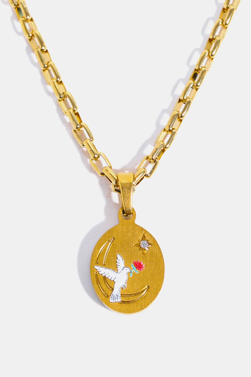 Back to school Stainless Steel 18K Gold-Plated Necklace