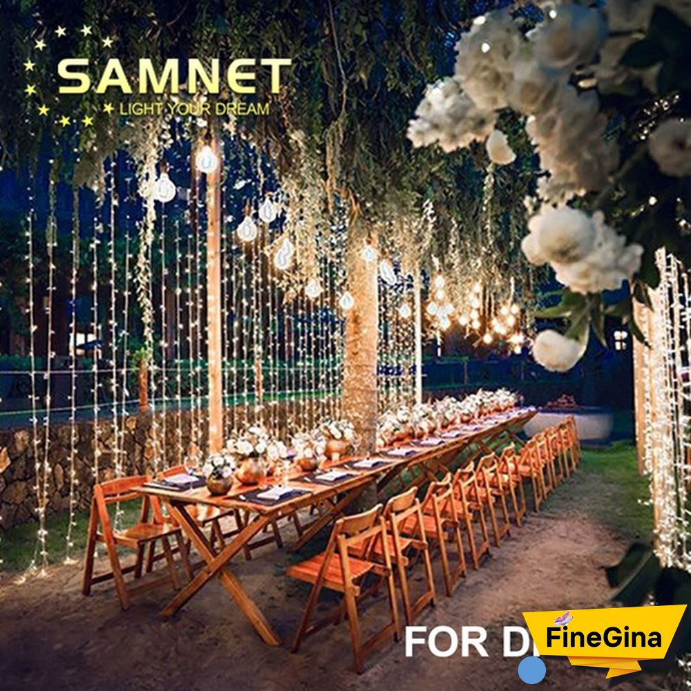 Holiday Led Christmas Lights Outdoor 100M 50M 30M 20M 10M Led String Lights Decoration For Party Holiday Wedding Garland